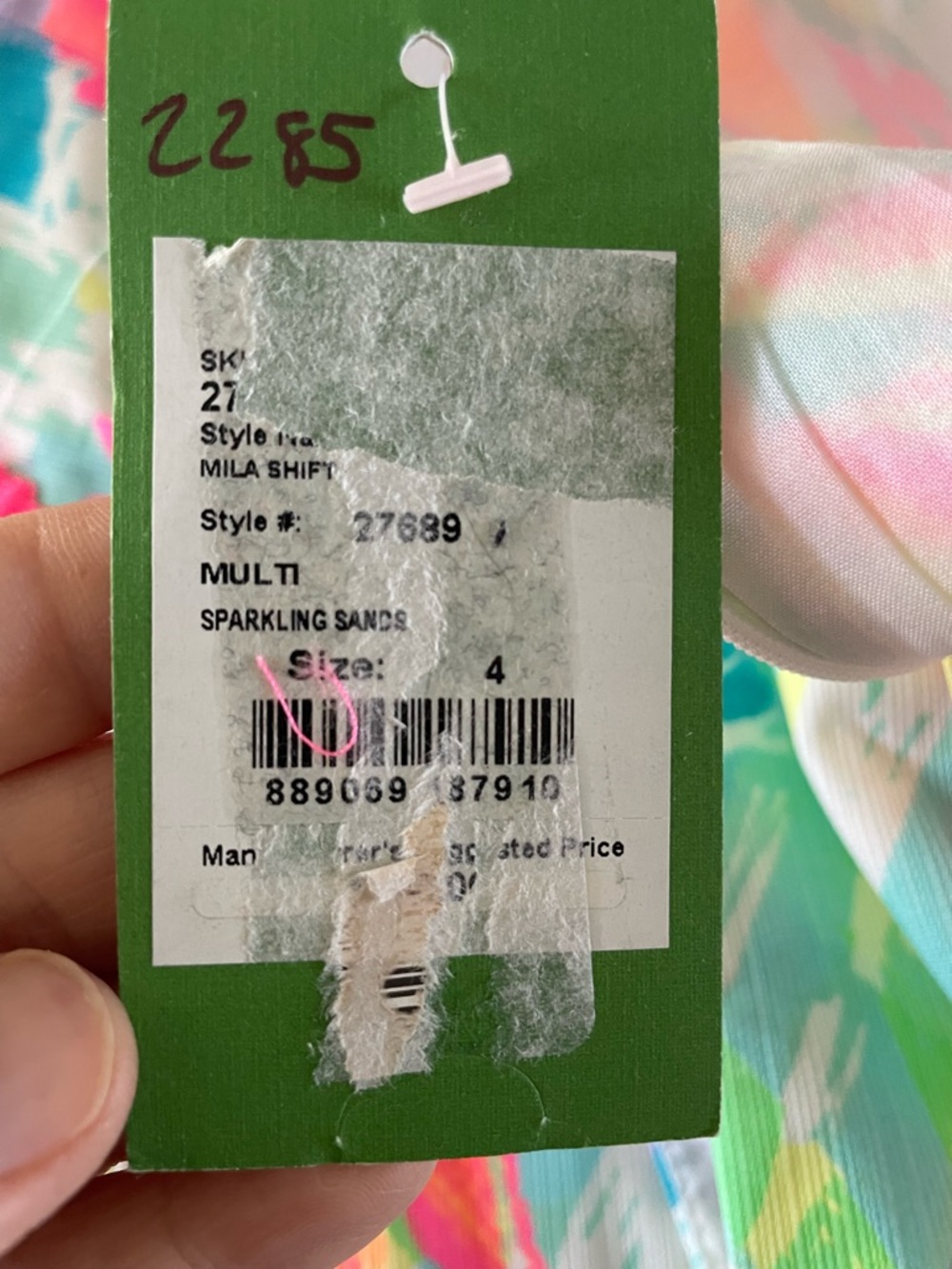 NWT Lilly Pulitzer Mila Shift Dress 4 - Picture 8 of 8